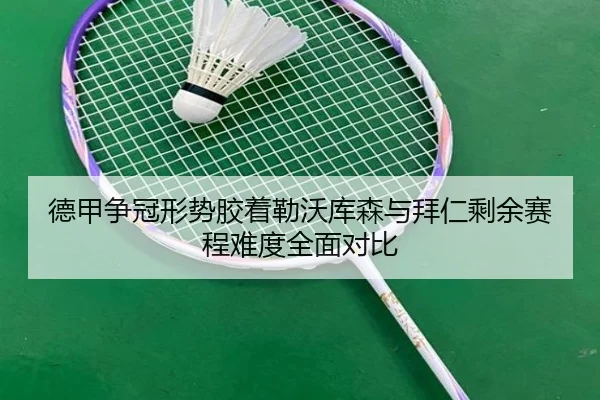 德甲争冠形势胶着勒沃库森与拜仁剩余赛程难度全面对比